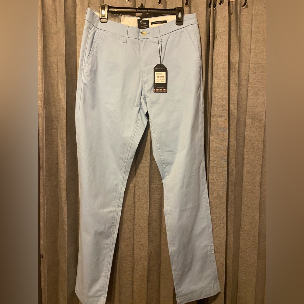 Men’s Light Blue Ben Sherman Khaki Pants 31x34 New